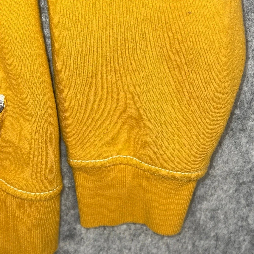 True Religion Men's Big T Zip Up Hoodie Yellow World Tour Buddha 2XL 49005-00